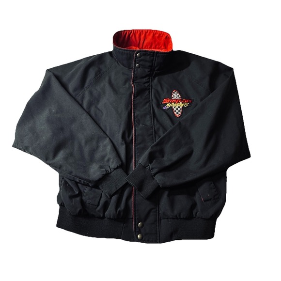 Mad Bomber Other - Vintage Swingster Snap-On Motorsports Jacket XXL Black Racing Bomber Coat 90's